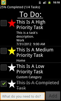 To Do: 1